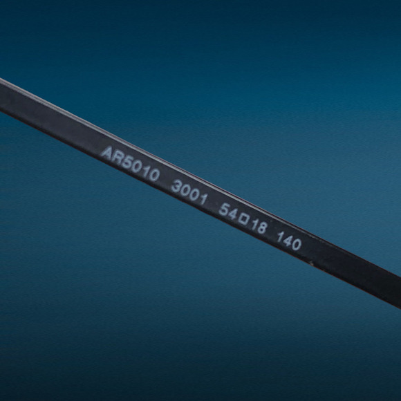 Giorgio Armani AR5010 3001 Matte Black Eyeglasses Frames Only Half Rim Box Case - Picture 6 of 8